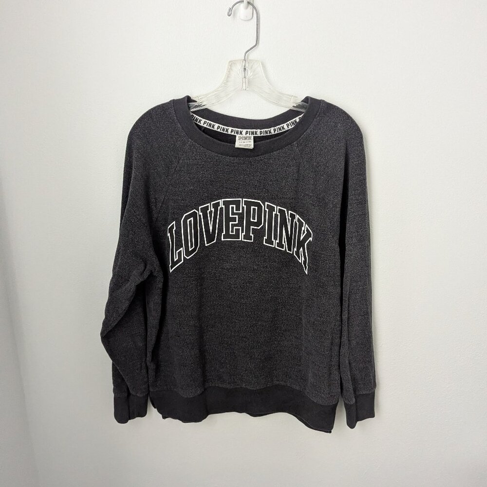 PINK Victoria's Secret Women's Gray Sweatshirt, Small